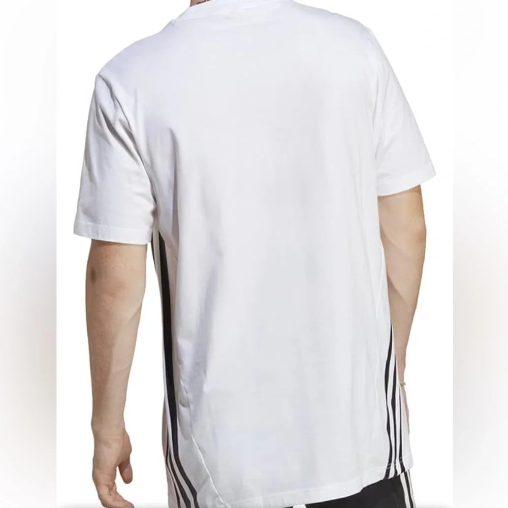 Adidas Men’s White 3 Striped Shirt‎ Size 2XL